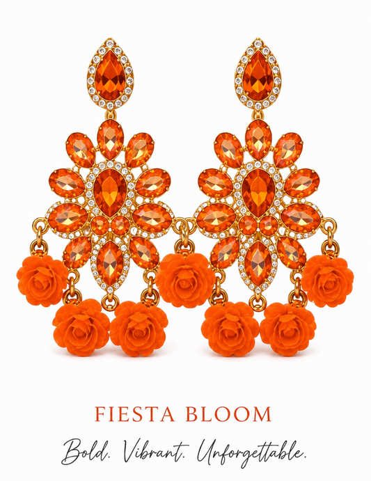 Fiesta Bloom Statement Earrings