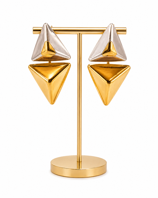 LUXE ANGLES STATEMENT EARRINGS