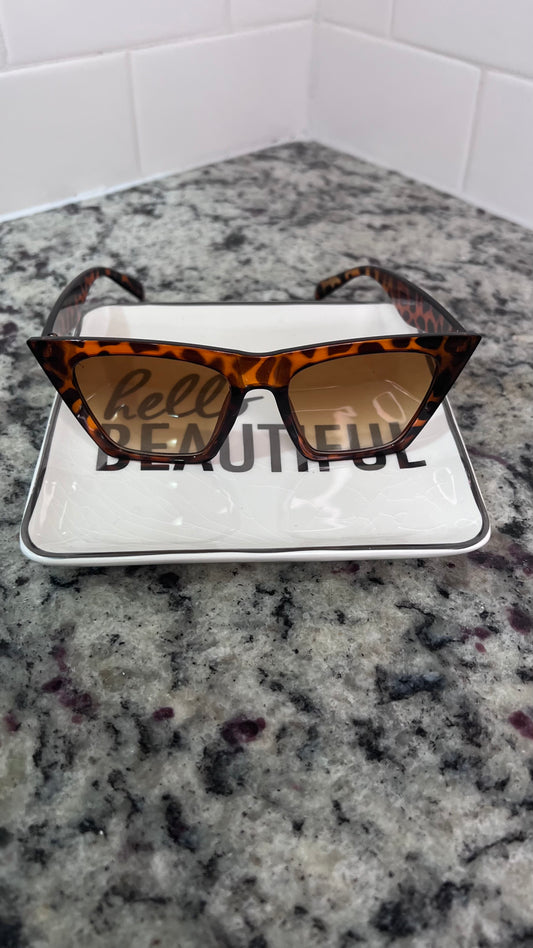 Simone Statement Sunnies-Tortoiseshell