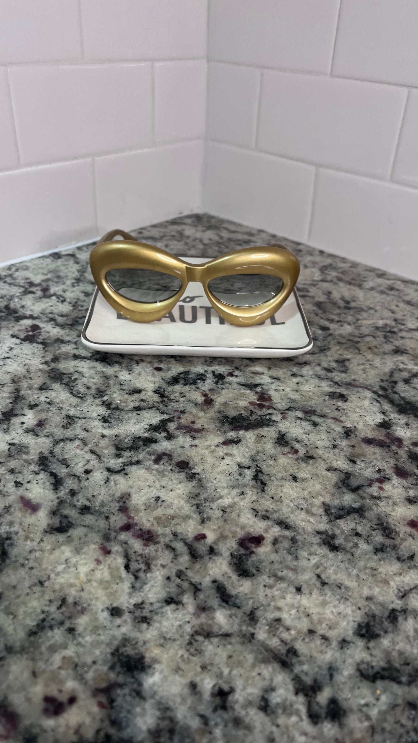 Out of This World Statement Sunnies-Gold