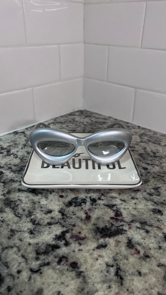 Out of This World Statement Sunnies-Silver